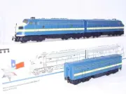 Marklin AC HO 1:87 USA TEXAS PACIFIC GM EMD F7 DIESEL 3-UNIT LOCOMOTIVE Set MIB!