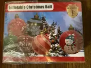 24" Snowman Christmas Inflatable Ball with Color changing LED Lights new in box
