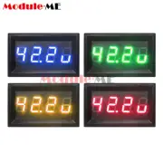 DC0-300V Car Electronic Meter Thermometer Digital Display Voltmeter Led Clock