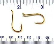 100 GT Top Quality Gold Salmon Egg Octopus Fish Hooks size 1