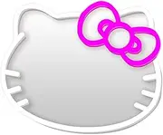 Hello Kitty Light Makeup Mirror with LED Lighting, Durable Acrylic Vanity Mirror, Makeup Mirror neon Sign Room Decor, Modern Bedroom & Bathroom Decor, Perfect Girls Gift