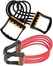 SUPVOX 2pcs Muscle Training Bands with Ergonomic Handles Multi Function Chest Expander for Fitness and Strength Training Gym Accessory for Home Workouts and Physical Conditioning