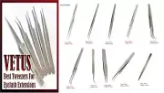Vetus Swiss Quality Tweezers Straight Curved For Individual Eyelash Extensions