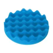 Buffing Sponge Pads 6" Polishing Wheel Waffle Finishing Grip Pad, Blue