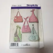 Simplicity 2381 Bags