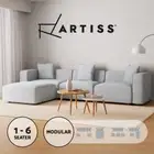 Artiss Sofa Lounge Modular Set 1-6 Seater Couch Chaise Chair Suite Ottoman Grey