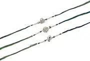 [Saptrishi] Set of 3 Rakhi for Brother Rakhi for Brother and Bhabhi | Brother Bhaiya Bhabhi Rakhi | Raksha Bandhan Rakhi