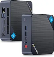 BOSGAME N100 Mini PC Intel 12th Gen CPU 16GB DDR4 RAM 512GB M.2 SSD Windows 11 Computer | 4K Triple Display | USB 3.2 | Wi-Fi | 2.5G LAN | Full Function USB-C (Data/PD 3.0/DP)