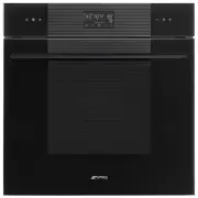 Smeg 60cm Pyrolytic Oven with Clock - Black