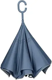 [Hellery] Reversing Close Rain Umbrella Upside Down Umbrella for Shopping
