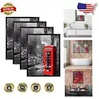4-Pack 24x36 Plexiglass Frames with Versatile Wall Mount Options