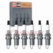 6 pc Champion Double Platinum Spark Plugs for 2000 BMW 328Ci 2.8L L6 pg (for: BMW)