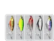 Jigging Lure Lead Fish, Metal Spoon Lures Featuring Sound Beads, Compact Fishing Jig Bait for Freshwater Saltwater Bass Walleye Trout
