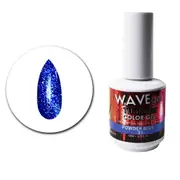 WAVE - UV LED Gel Nails Polish Glitter Titanium 21 Powder Blue