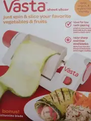 VASTA Sheet Slicer Veggie Pasta Maker Vegan Keto As Seen On TV New Sealed