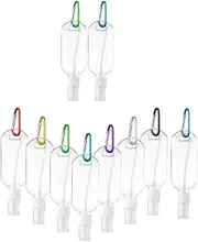 Changyeah Keychain Spray Bottle Keychain, 10 pcs Mini Clear Key Ring, Empty Refillable, Random Color