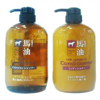 在飛比找momo購物網優惠-日本馬油洗髮精-600ml+馬油護髮乳-600ml