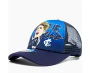 Carlton Blues Charlie Curnow Youths Henrik Trucker Cap