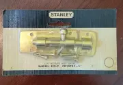 Vintage STANLEY Steel Brass Plated Barrel Bolt USA New Old Stock! CD1078F - 3"