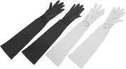 [Minkissy] 2 Pairs Sun Protection Sleeve Standing Warmers Gasket Tent Tap Friendly Warm Gloves Men Extender Windproof Tent Drape Pole Stand Sports Pins Sunscreen Gloves Lifter Lint Car Fabric