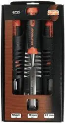 Bahco 434-S3-EUR - Chisel Set - 3 Piece 12mm 18mm 25mm