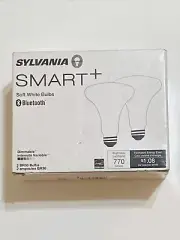 2 - SYLVANIA SMART+ Bluetooth LED Light Bulbs, BR30 9W Soft White, Dimmable,