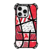iPhone 16 Pro Bounce Case MagSafe Compatible RED LANDSCAPE BY ROMERO BRITTO