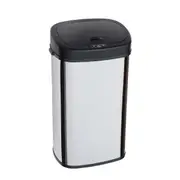 Salesbay Sensor Bin 68L Silver Stainless Steel Rubbish Bin Motion Automatic