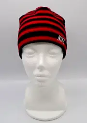 Nike Fleece Hat Youth Kids Beanie Hat Gym Red/Black/White