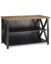 Walker Edison 52in Solid Wood Farmhouse Storage Console