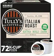 Tully's Coffee Italian Roast, Keurig Single-Serve K-Cup Pods, Dark Roast Coffee, 72 Count