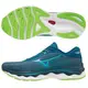 MIZUNO WAVE SKY 5 男鞋 慢跑 U4icX中底材質 柔軟 藍綠【運動世界】J1GC210226