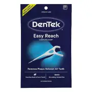 DenTek Complete Clean Easy Reach Floss Picks, No Break & No Shred Floss, 75