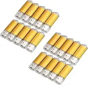 Mellisso 20 x 512MB Memory Stick USB Flash Drive USB Flash Drive USB 2.0 Gold