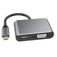 在飛比找樂天市場購物網優惠-type-c轉HDMI擴展塢VGA轉換器usb-c hub 