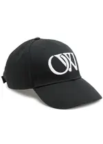 Off-white Logo-embroidered Cotton cap - Black ONE SIZE