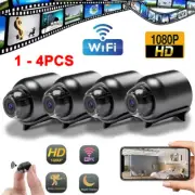 4PCS HD 1080P Mini Hidden Spy Camera WiFi Wireless Night Vision Motion Detection