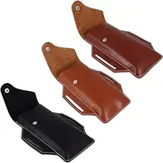 Mipcase Phone Waist Bag Multifunctional Lost Storage Waist Pack for Outdoor Activities Durable PU and Material for Running Riding and Walking Brown