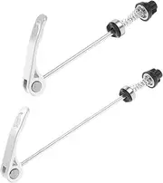 Mountain Bike Wheel Hub Skewers Set Quick Release Axle Lever and Clip Bolts Front and Rear for Road Bikes