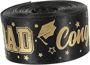 1 Roll Graduation Present Ribbon Yards of Decorative Ribbon Wide for Crafting Bows Present Wrapping and Festive Decorations
