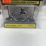 Woodland Scenics AS5554 HO AutoScenes Bad Boy Bikers