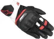 Alpinestars SP-5 perforated Motorcycle Gloves, black-white-red, Size 3XL for Men Black White Red