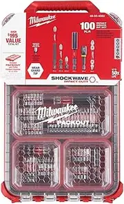 [Milwaukee] Shockwave 100pcs Impact Driver Bit Set Packout
