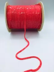 TRIMPLACE Coral 1/4 Inch Single Row Sequin - 24 Yards
