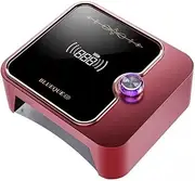 Nail Lamp,120W UV Nail Lamp Cordless, Rechargeable UV Light for Gel Nails with Convenient Knob & Full LCD Display Screen, Portable LED Nail Lamp, Professional Nail Dryer for Nail Salon & Home Use