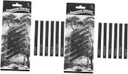 2sets Beginner to Pro Compressed Charcoal Sticks Sketching Drawing Essentials 6pcs*2