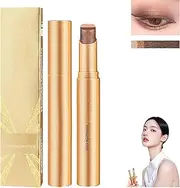 Gradient Three-Color Eyeshadow Stick, 3 Colors Glitter Eye-Shadow Stick, Golden Tri-Color Eyeshadow Stick, Glitter Gradient Eyeshadow Pen,Shimmer Eyeshadow Stick Waterproof (02#)