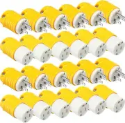 Easy Install Heavy-Duty Extension Cord End Set - 8 Male & 8 Female Plugs