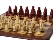 Berkeley Isle of Lewis Chess Set (cream and red, no board)