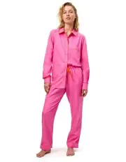 [Wanderluxe Sleepwear] Sunset Haze Pyjama Set in Hot Pink